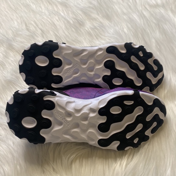NIKE Sneaker Women CD6964-001 REACT ELEMENT 55 PRM BLACK/LASER FUCHSIA, 8.5 - Picture 10 of 10